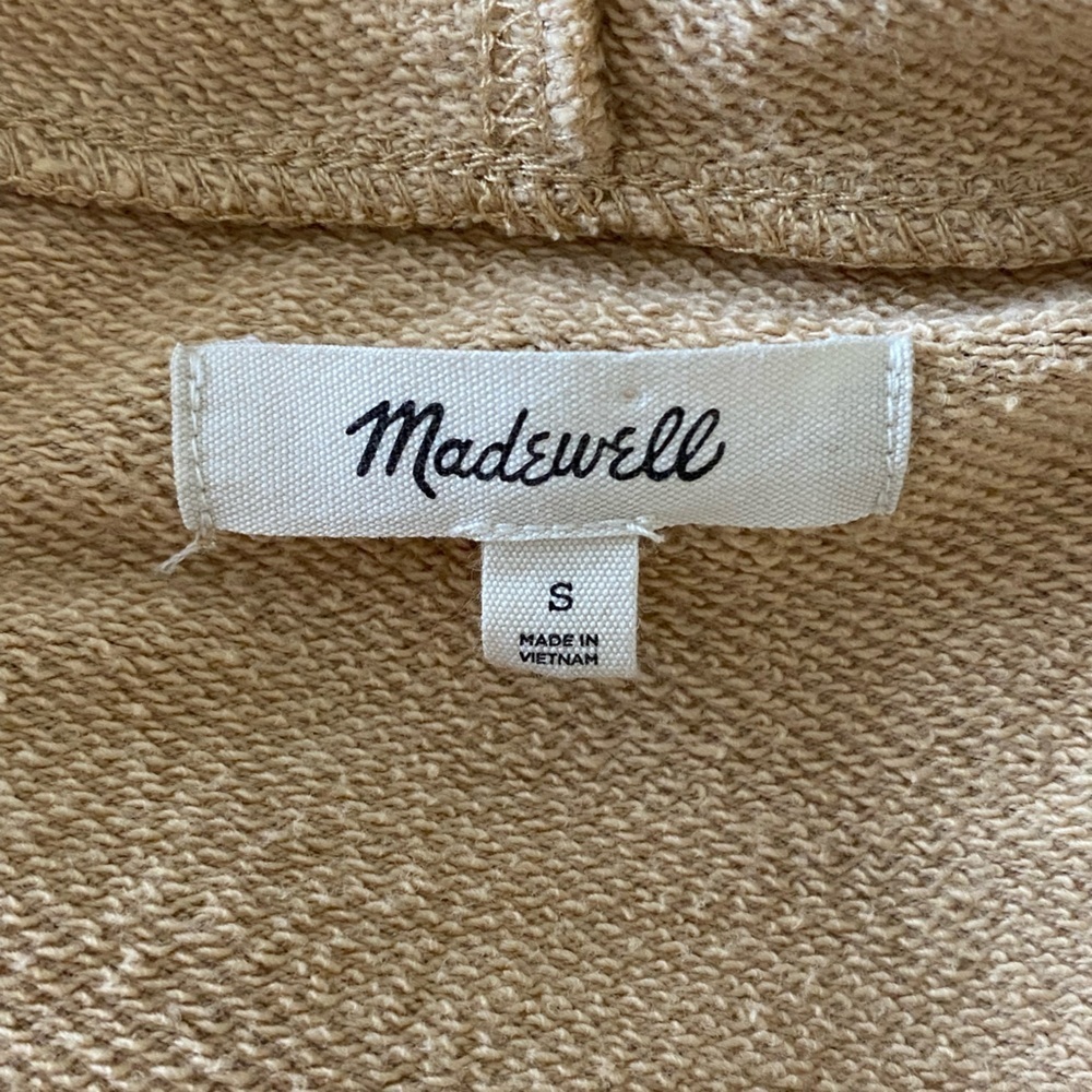 Madewell Dip-Dye Drawstring Hoodie Sweatshirt - Size Small - Picture 9 of 9